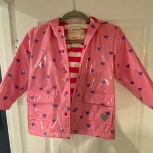 Hayley Girls Heart Printed Raincoat